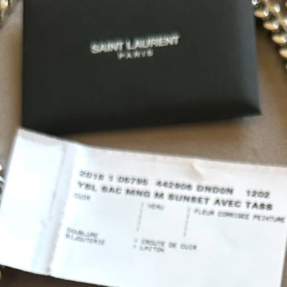 Saint Laurent crocodile sunset bag Medium - Picture 6 of 6